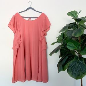 Umgee Cocktail Dress in coral